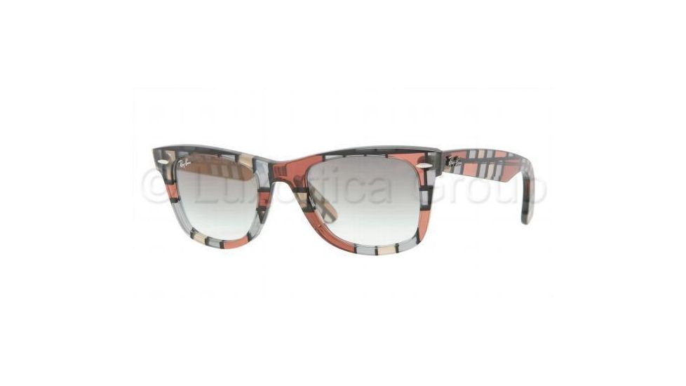 Ray-Ban Original Wayfarer Prescription Sunglasses RB2140  RB2140-108332-5022 - Lens Diameter: 50 mm, Frame Color: Red-Beige Crystal