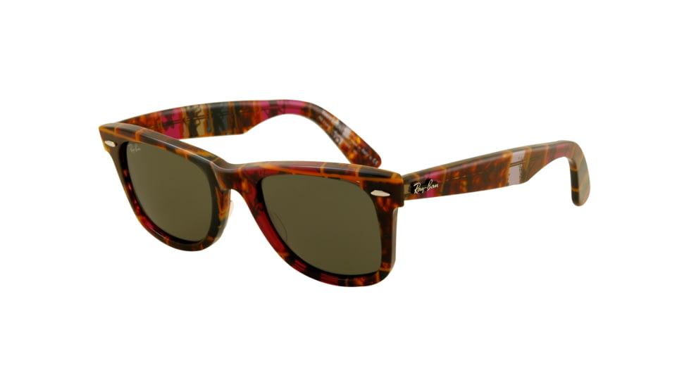 Ray-Ban Original Wayfarer Prescription Sunglasses RB2140  RB2140-1106-5022 - Lens Diameter 50 mm, Frame Color Havana Cyclamin/Olive