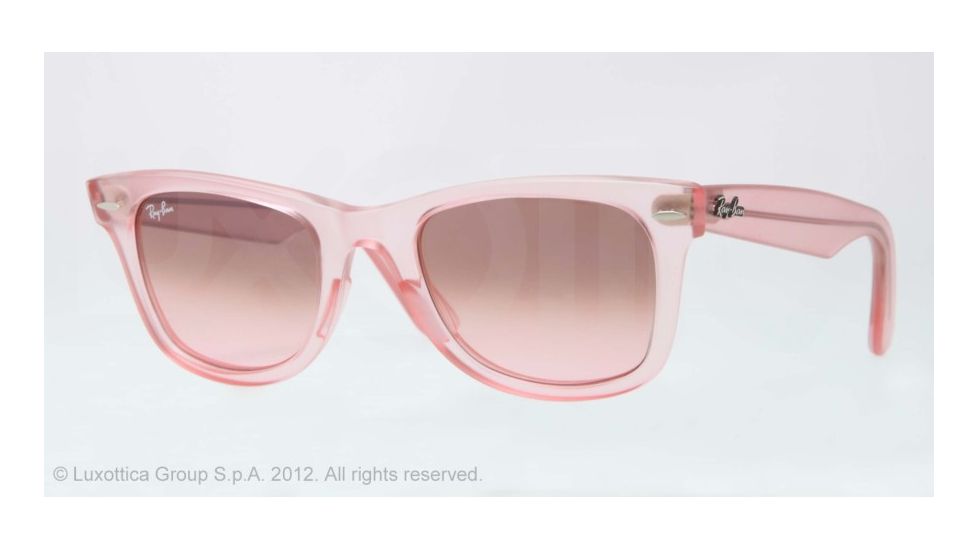 Ray-Ban Original Wayfarer Sunglasses RB2140 6057X3-50 - Demi Gloss Pink Frame, Pink Gradient Brown Photo Lenses