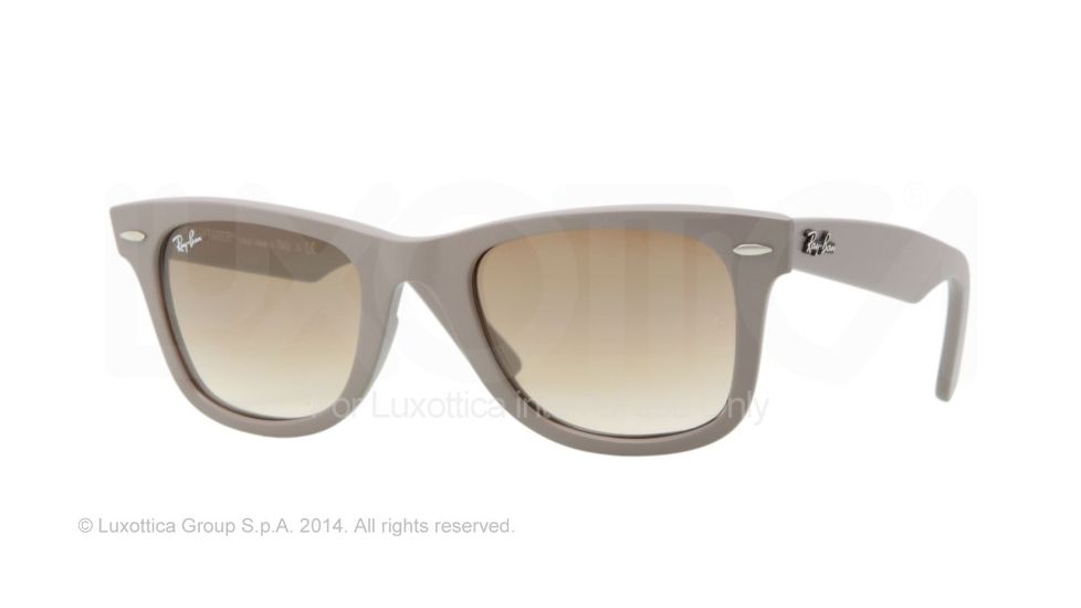 Ray-Ban Original Wayfarer Sunglasses RB2140 886/51-50 - Matte Grey Frame, Crystal Brown Gradient Lenses