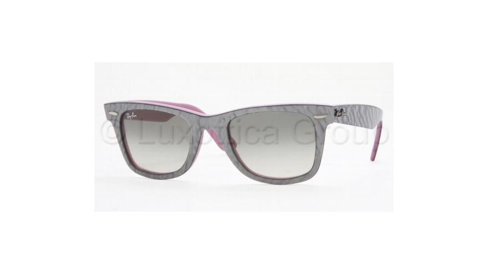 Ray-Ban Original Wayfarer Sunglasses RB2140 995/32-5022 - Top Dark Gray On Pink Crystal Gray Gradient