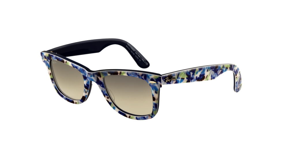 Ray-Ban RB2140 SV Prescription Sunglasses - Top Flow. Blue-Whi. On Blue Frame / 50 mm Prescription Lenses, 102132-5022