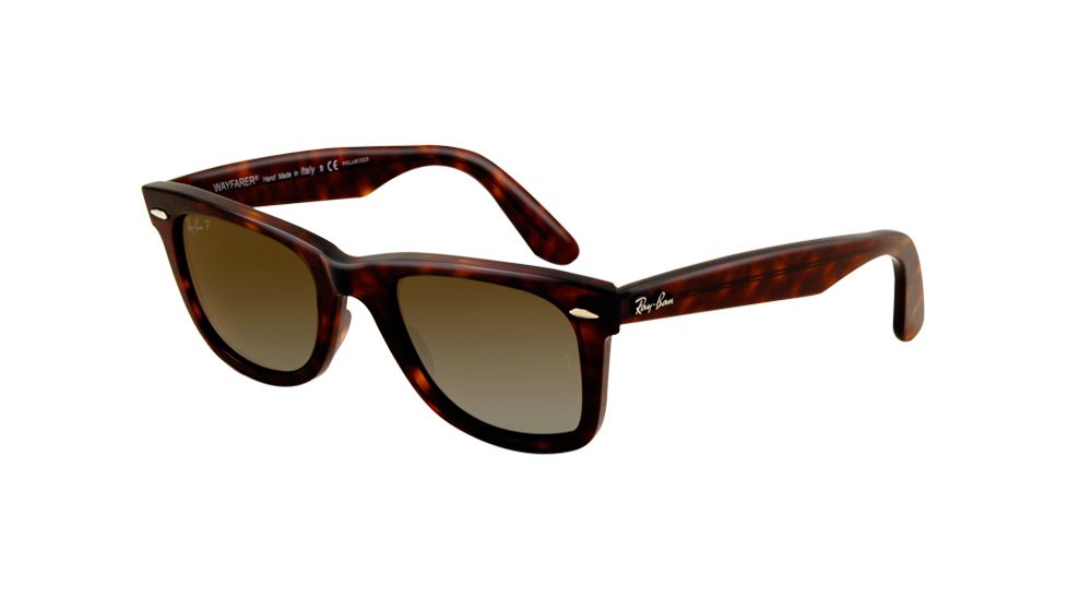 Ray-Ban Original Wayfarer Sunglasses, Tortoise Crystal Brown Polarized Frame / Polarized 54mm Lenses 902-57-5418