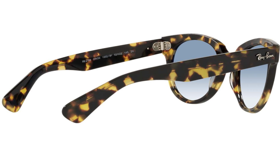 Ray-Ban Orion RB2199 Sunglasses, Yellow Havana, 52, RB2199-13323F-52