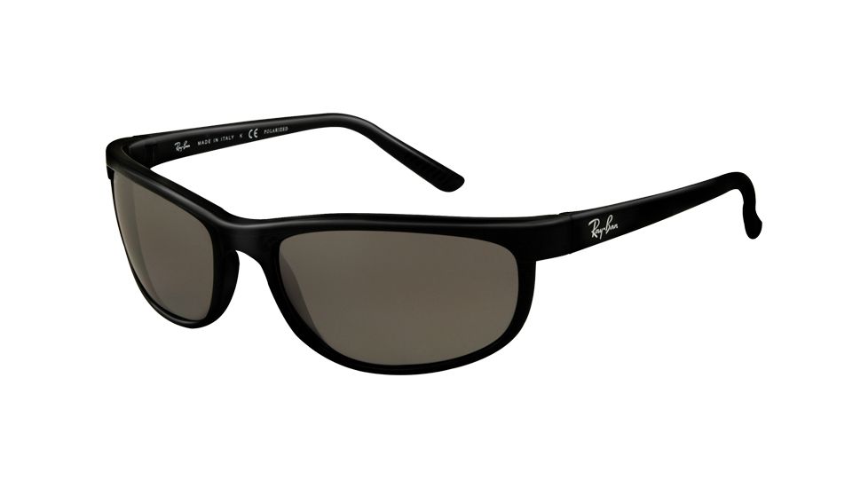 Ray-Ban Predator 2 RB2027 Sunglasses with No-Line Progressive Rx Prescription Lenses RB2027-601-W1-62 - Lens Diameter 62 mm, Frame Color Black