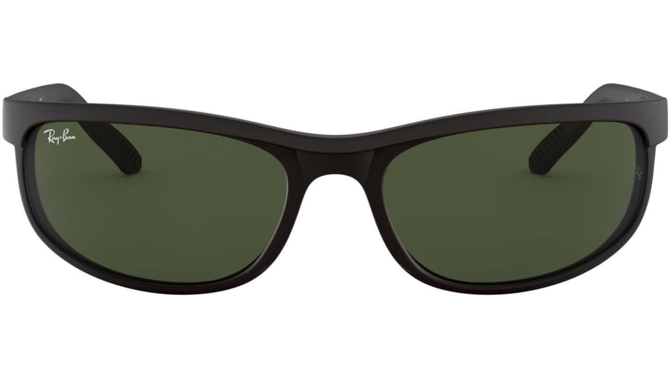 Ray-Ban RB 2027 Sunglasses, Styles Black/Matte Black Frame / Crystal Green Lenses, W1847-6200