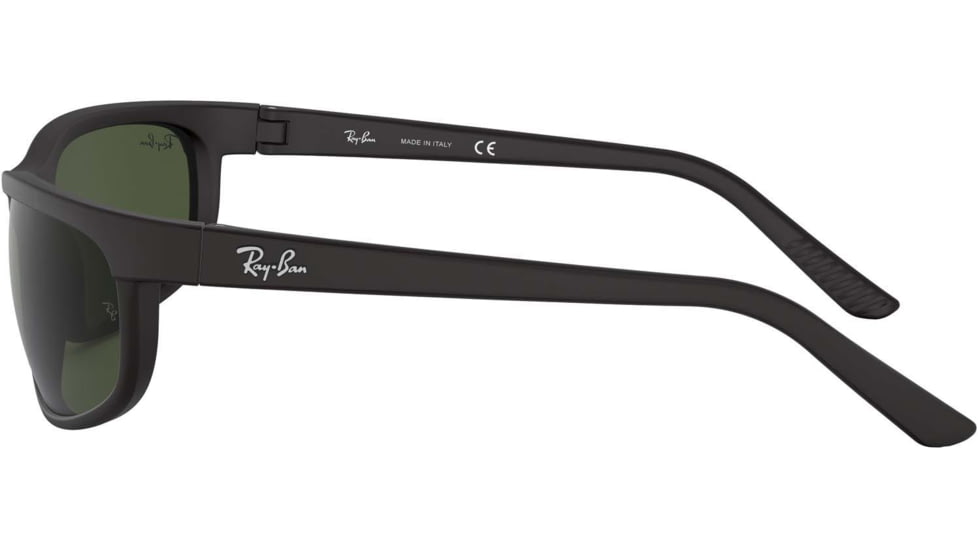 Ray-Ban RB 2027 Sunglasses, Styles Black/Matte Black Frame / Crystal Green Lenses, W1847-6200