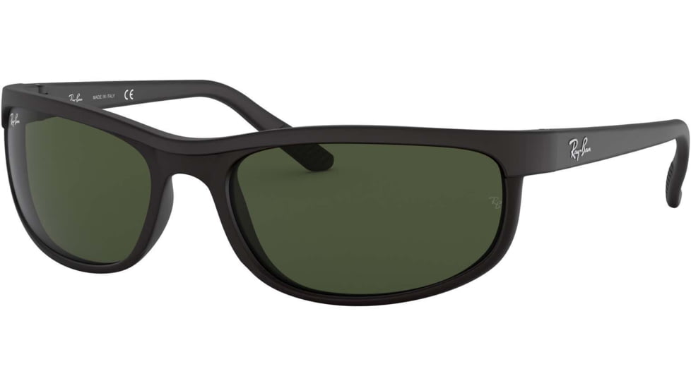 Ray-Ban RB 2027 Sunglasses, Styles Black/Matte Black Frame / Crystal Green Lenses, W1847-6200