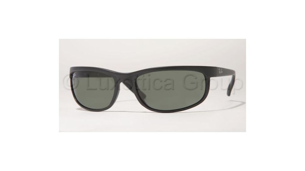 Ray-Ban RB 2027 Sunglasses Styles - Black/Matte Black Frame / Crystal Green Lenses, W1847-6319