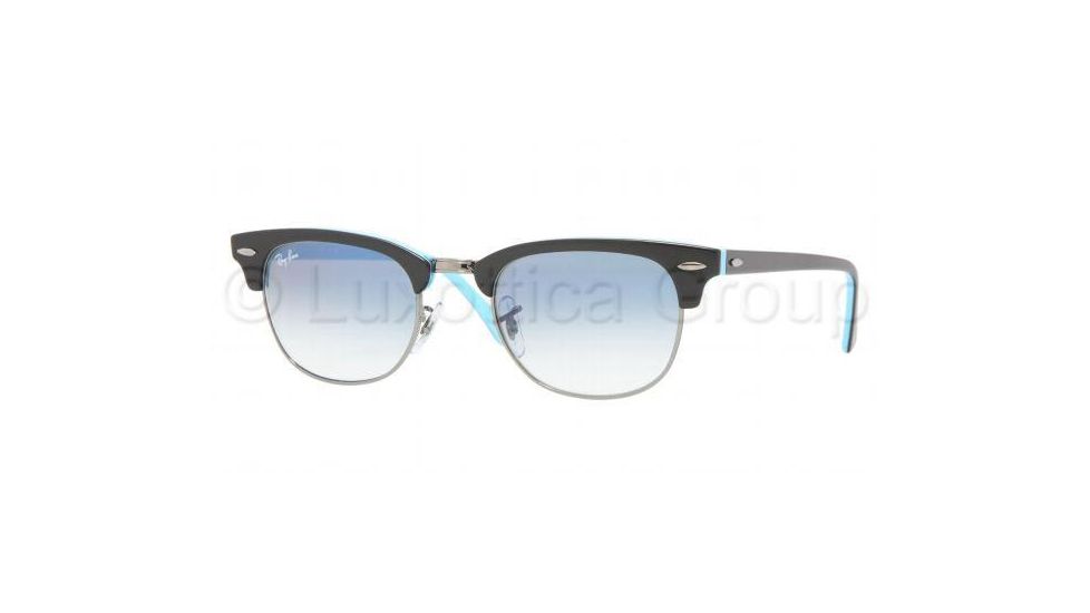 Ray-Ban RB2156 Bifocal Sunglasses - Top Black On Dark Azure Frame / 49 mm Prescription Lenses, 10113F-4921