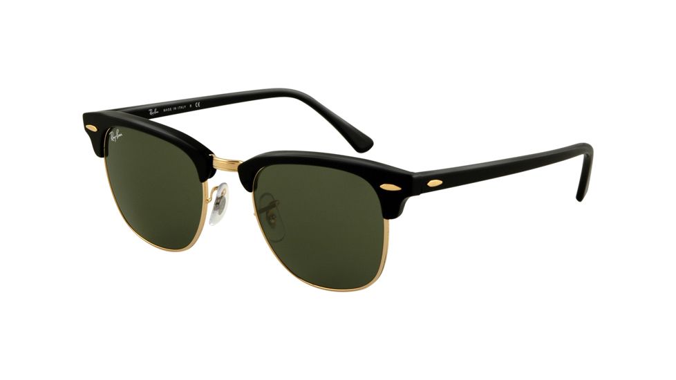 Ray-Ban RB3016 SV Prescription Sunglasses - Ebony/Arista Crystal Green Frame / 51 mm Prescription Lenses, W0365-5121