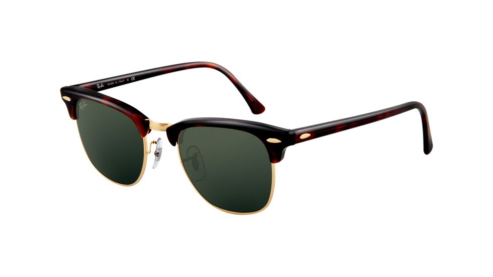 Ray-Ban RB3016 SV Prescription Sunglasses - Mock Tortoise/Arista Crystal Green Frame / 51 mm Prescription Lenses, W0366-5121