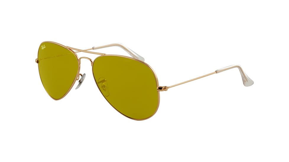 Ray-Ban RB3025 SV Prescription Sunglasses, Gold Frame, 58 mm Prescription Lenses, W3276-5814