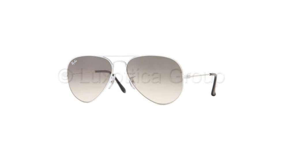 Ray-Ban RB3025 SV Prescription Sunglasses, White Metal Frame, 58 mm Prescription Lenses, 032-32-5814