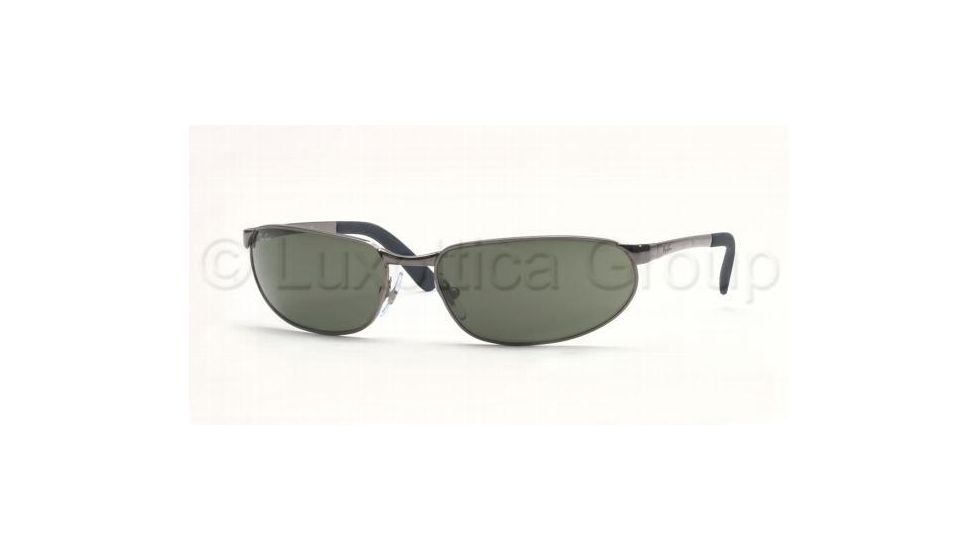 Ray-Ban RB 3176 Sunglasses Styles - Gunmetal Frame / Crystal Green Lenses, 004-6017