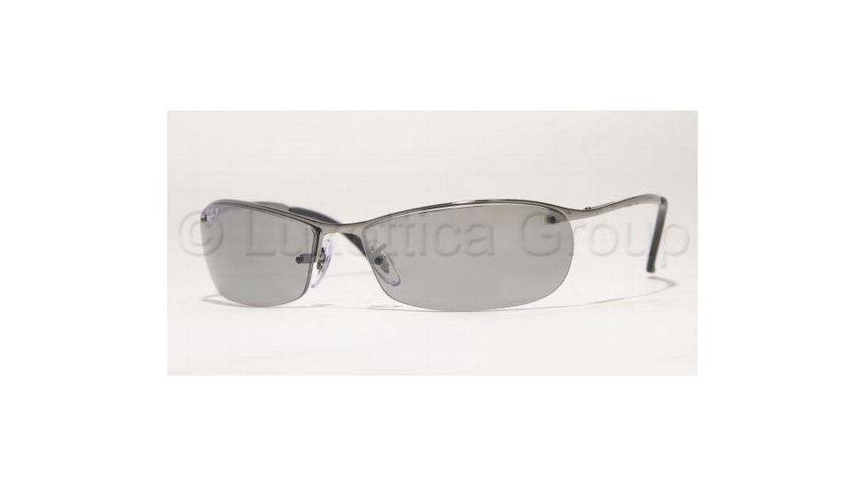 Ray-Ban RB 3186 Sunglasses Styles - Gunmetal Frame / Polarized Gray Mirror Silver Grad. Lenses, 004-82-6315