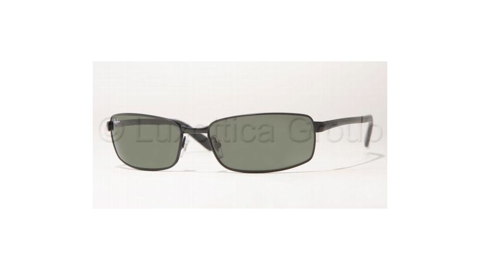 Ray-Ban RB 3194 Sunglasses Styles - Matte Black Frame / Crystal Green 62 mm Diameter Lenses, 006-6217