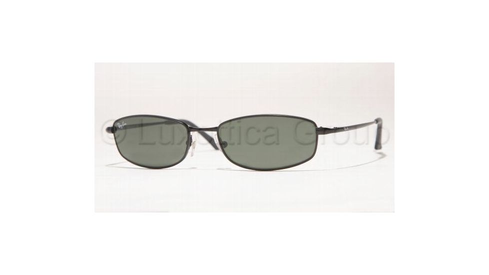 Ray-Ban RB 3198 Sunglasses Styles - Matte Black Frame / Crystal Green Lenses, 006-5518