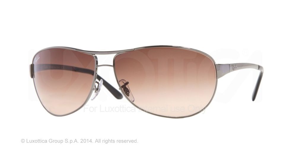 Ray-Ban RB3342 Prescription Sunglasses RB3342-004-51-60 - Lens Diameter 60 mm, Frame Color Gunmetal