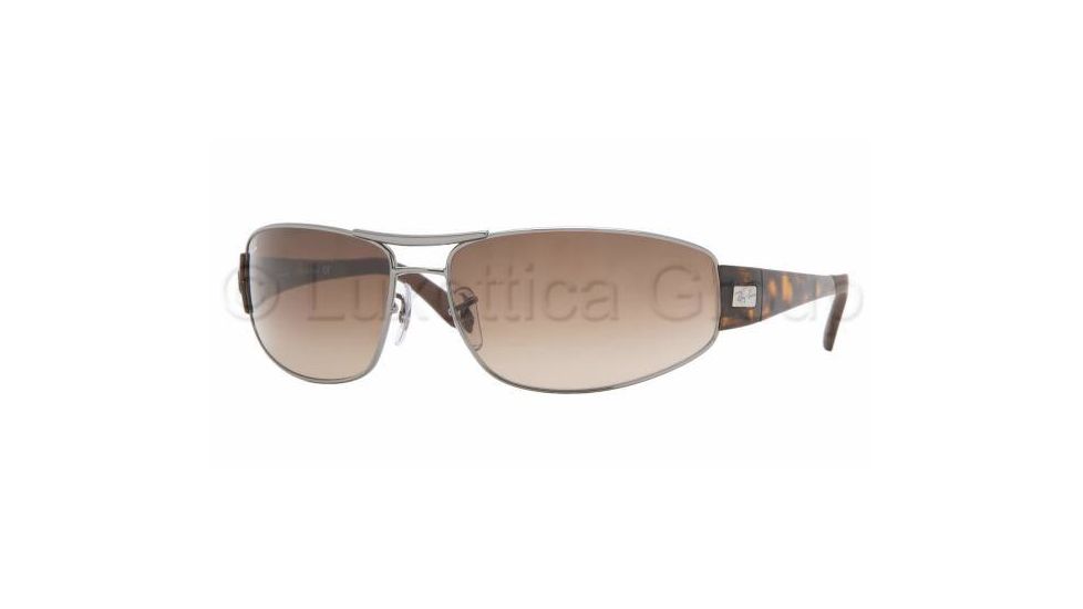 Ray-Ban RB3395 Progressive Sunglasses - Gunmetal Frame / 62 mm Prescription Lenses, 004-13-6215