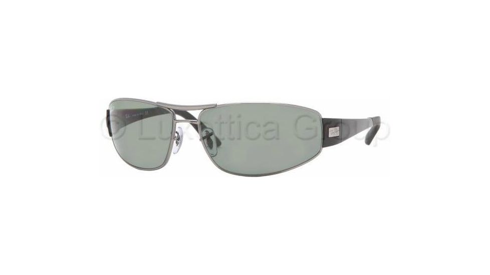 Ray-Ban RB3395 Sunglasses with No-Line Progressive Rx Prescription Lenses RB3395-004-9A-6515 - Lens Diameter: 65 mm, Frame Color: Gunmetal