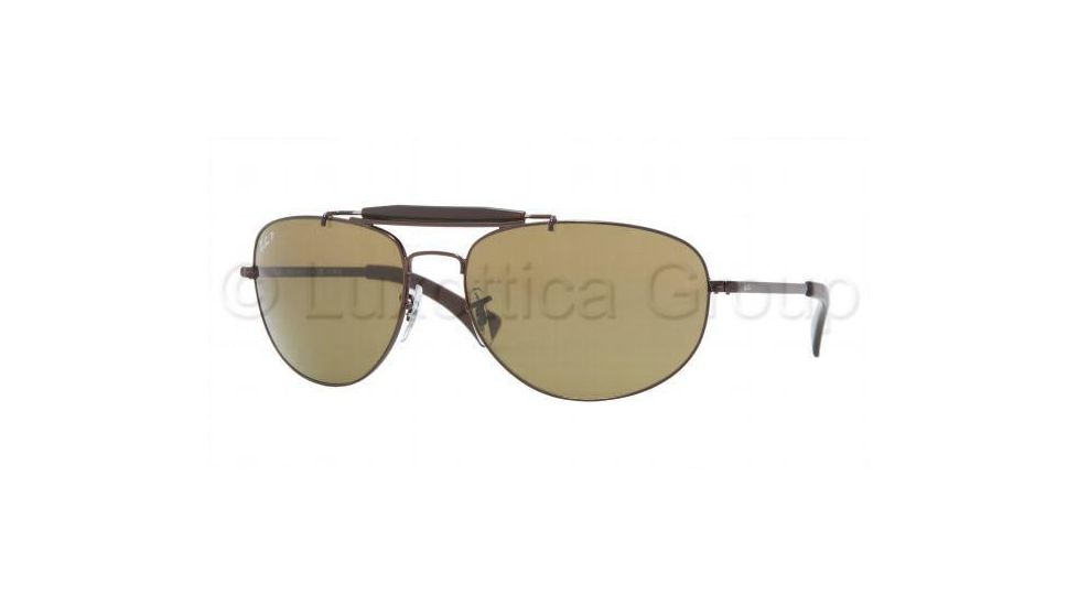 Ray-Ban Bifocal Sunglasses RB3423 with Lined Bi-Focal Rx Prescription Lenses RB3423-014-57-6017 - Lens Diameter: 60 mm, Frame Color: Brown