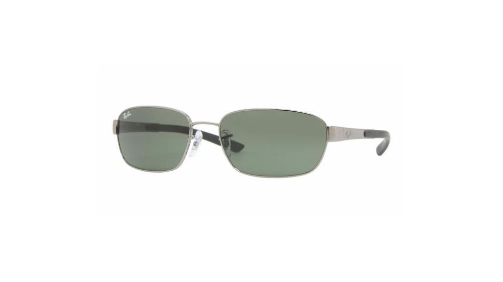 Ray-Ban RB 3430 Sunglasses Styles - Gunmetal Frame / Crystal Green Lenses, 004-5918