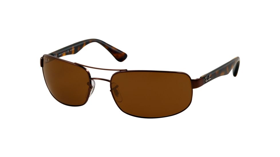 Ray-Ban Bifocal Sunglasses RB3445 with Lined Bi-Focal Rx Prescription Lenses RB3445-014-57-6117 - Lens Diameter: 61 mm, Frame Color: Brown