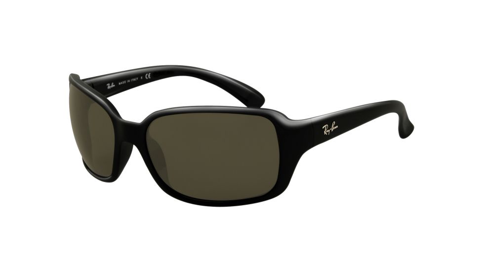 Ray-Ban RB 4068 Sunglasses Styles - Black Frame / Crystal Green Lenses, 601-6017
