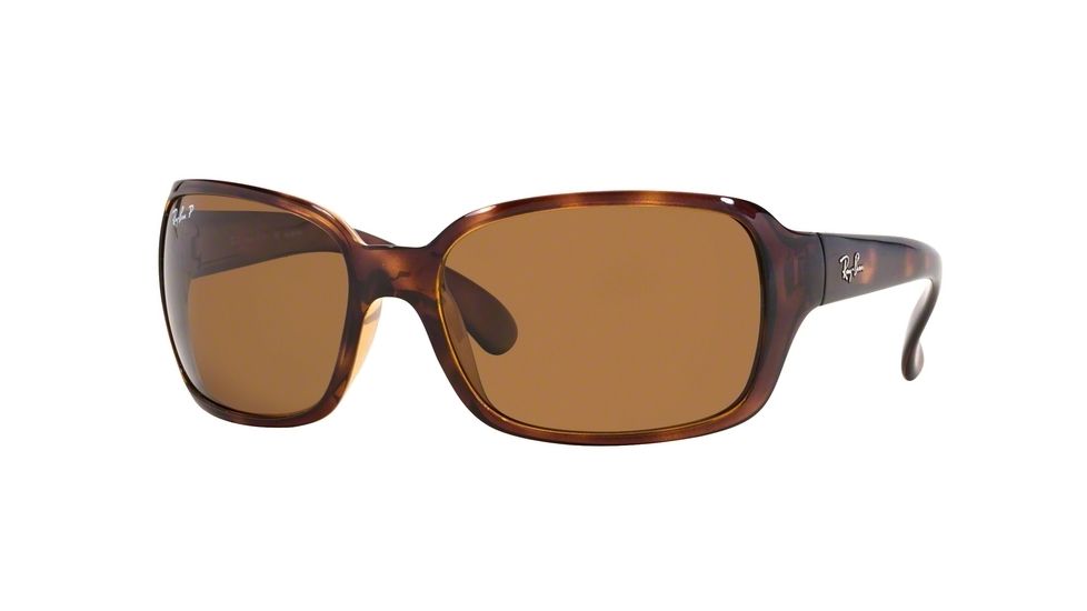 RayBan Highstreet RB4068 Sunglasses with No Line Progressive Rx Prescription Lenses RB4068-642-57-60 - Lens Diameter 60 mm, Frame Color Havana