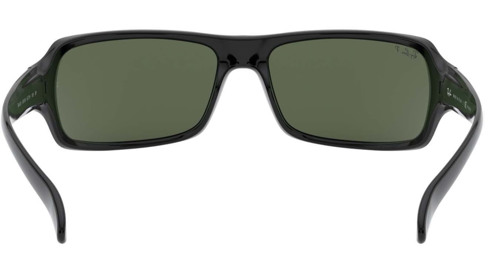 Ray-Ban RB 4075 Sunglasses, Black Frame / Crystal Green Polarized Lenses, 601-58-6116