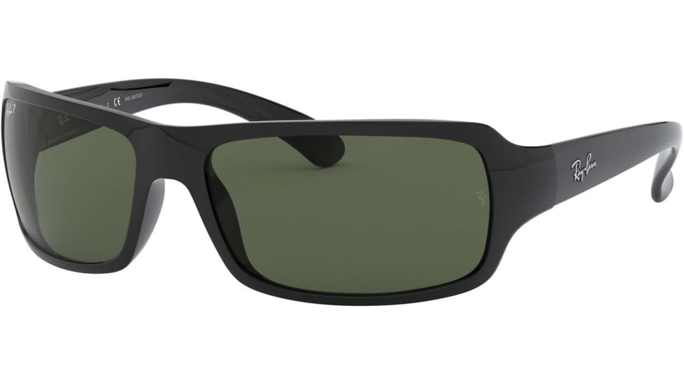 USED Ray-Ban RB 4075 Sunglasses, Black Frame / Crystal Green Polarized Lenses, 601-58-6116, EDEMO1
