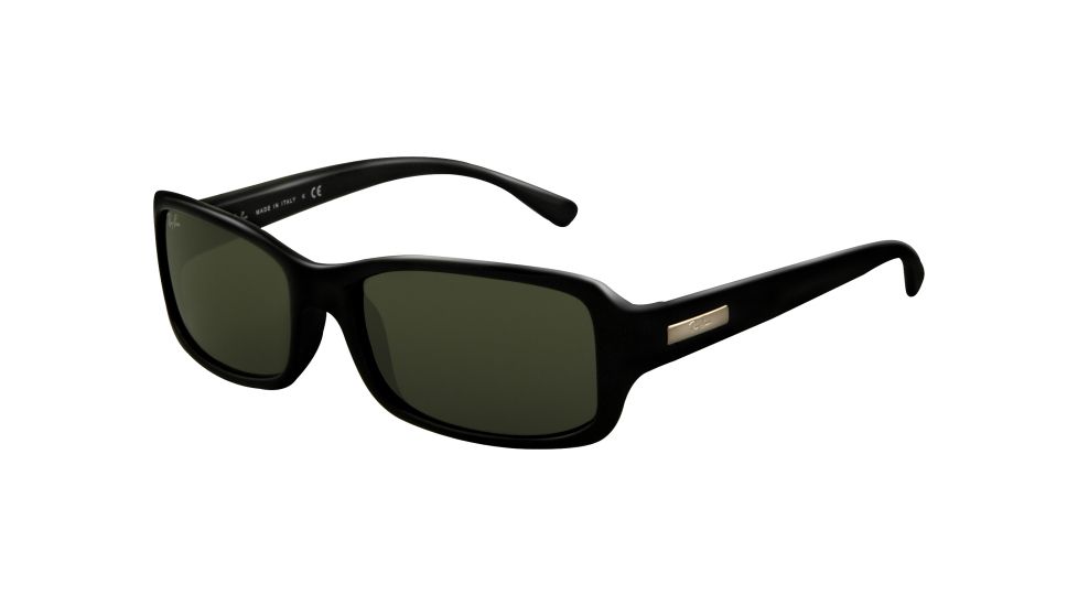 Ray-Ban RB4107 Progressive Sunglasses - Black Crystal Green Frame / 56 mm Prescription Lenses, 601-5617