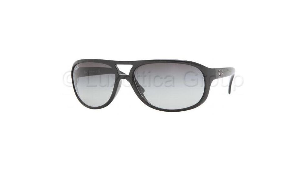 Ray-Ban Bifocal Sunglasses RB4124 with Lined Bi-Focal Rx Prescription Lenses RB4124-601-8G-6316 - Frame Color: Black, Lens Diameter: 63 mm