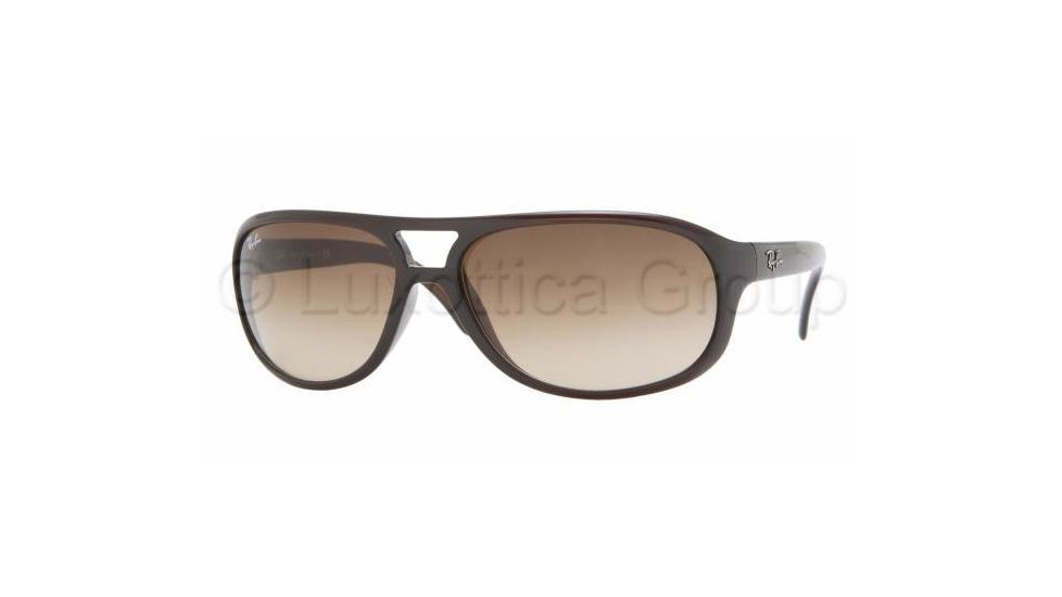Ray-Ban RB4124 Bifocal Sunglasses - Dark Brown Frame / 63 mm Prescription Lenses, 714-13-6316