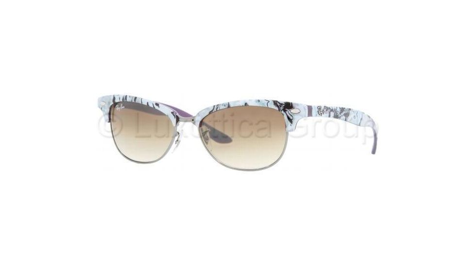 Ray-Ban RB4132 SV Prescription Sunglasses - Violet+top White-Gray-Black Frame / 52 mm Prescription Lenses, 835-51-5215