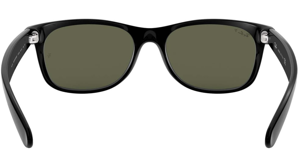 Ray-Ban RB2132 New Wayfarer Sunglasses, 55mm, Black Frame, Crystal Green Lens, Polarized 901-58-5518