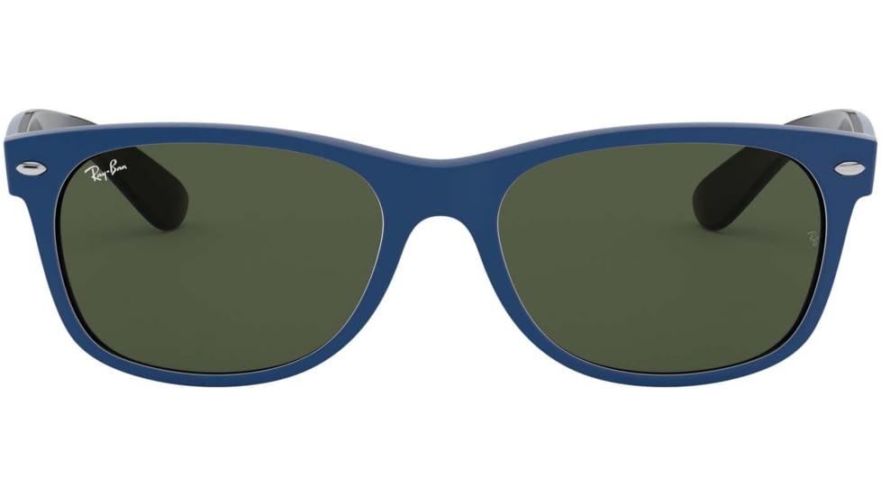 Ray-Ban RB2132 New Wayfarer Sunglasses, Green Lenses, 646331-55