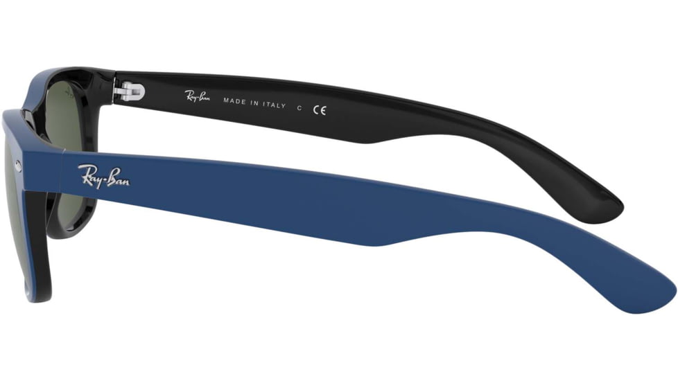 Ray-Ban RB2132 New Wayfarer Sunglasses, Green Lenses, 646331-55