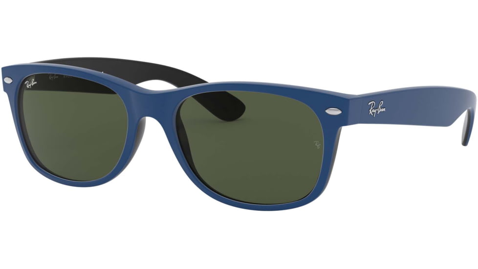 Ray-Ban RB2132 New Wayfarer Sunglasses, Green Lenses, 646331-55