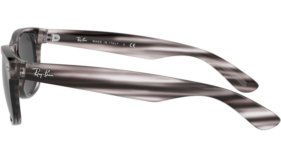 Ray-Ban RB2132 New Wayfarer Sunglasses, Striped Grey Havana, 52, RB2132-6430B1-52