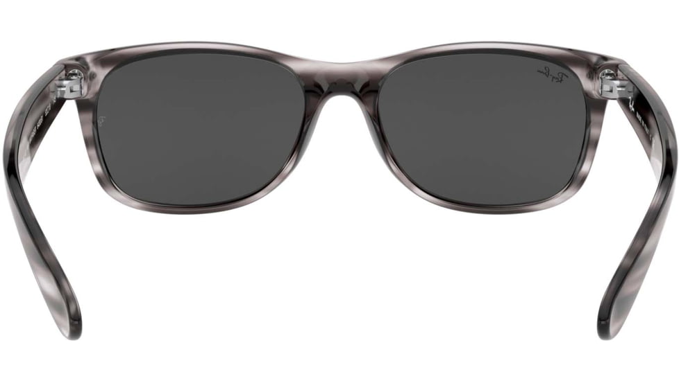 Ray-Ban RB2132 New Wayfarer Sunglasses, Striped Grey Havana, 52, RB2132-6430B1-52