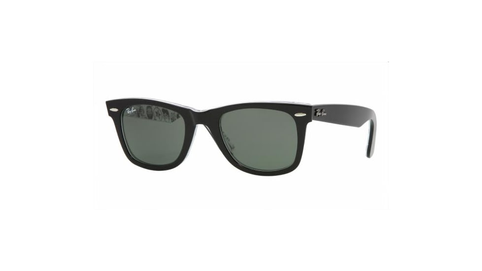 Ray-Ban RB2140 SV Prescription Sunglasses - Comics Top Black Crystal Green Frame / 50 mm Prescription Lenses, 1046-5022
