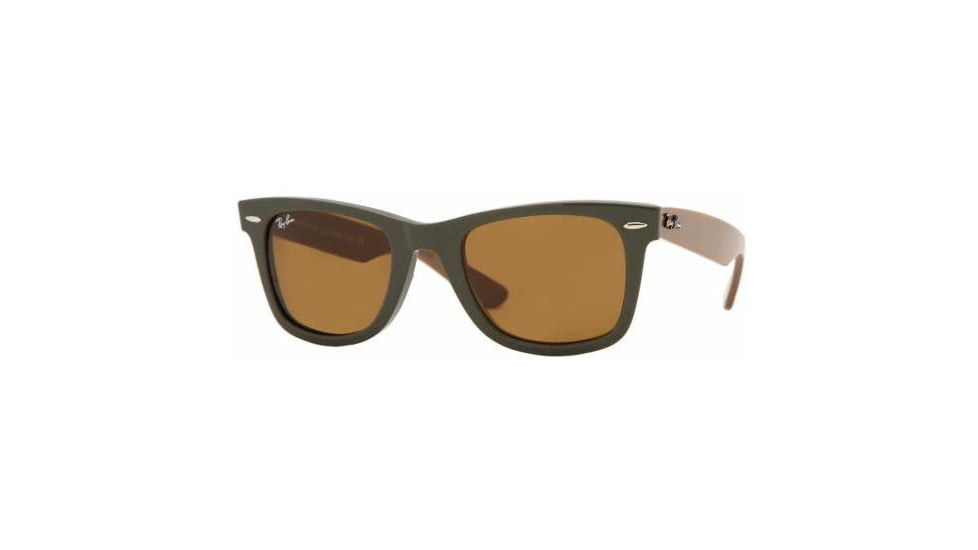Ray-Ban Wayfarer Sunglasses, Dark Camo Green w/ Crystal Brown 964-5022