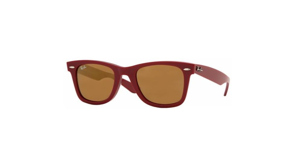 Ray-Ban Wayfarer Sunglasses, Dark Red w/ Crystal Gold Mirror 969-39-5022