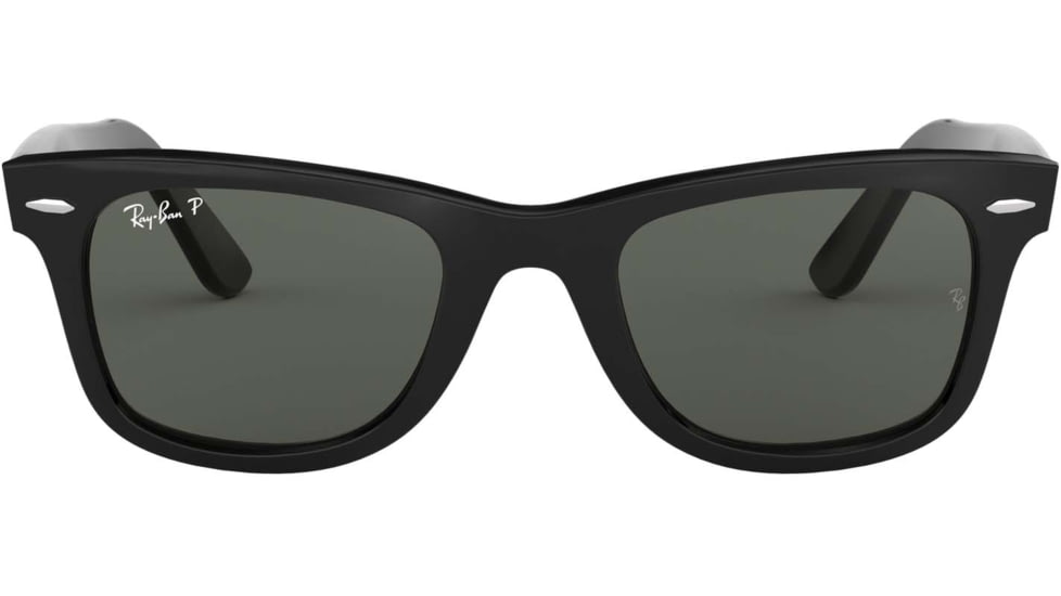 Ray-Ban RB2140 Original Wayfarer Sunglasses, Black Crystal Green Frame, Polarized 54mm Lens, 901-58-5418