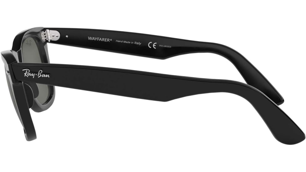 Ray-Ban RB2140 Original Wayfarer Sunglasses, Black Crystal Green Frame, Polarized 54mm Lens, 901-58-5418