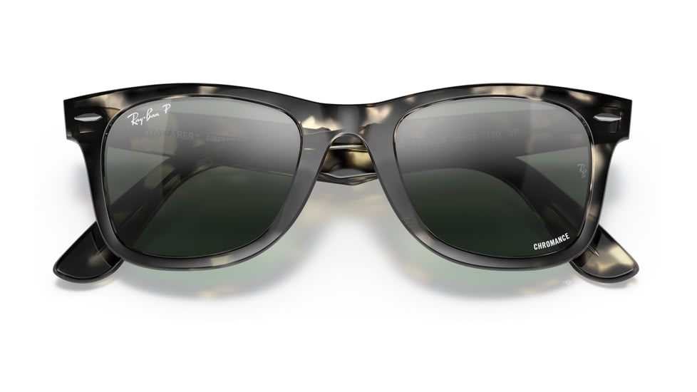 Ray-Ban RB2140 Original Wayfarer Sunglasses, Grey Havana Frame, Silver/Blue Chromance Lens, Polarized, 50, RB2140-1333G6-50