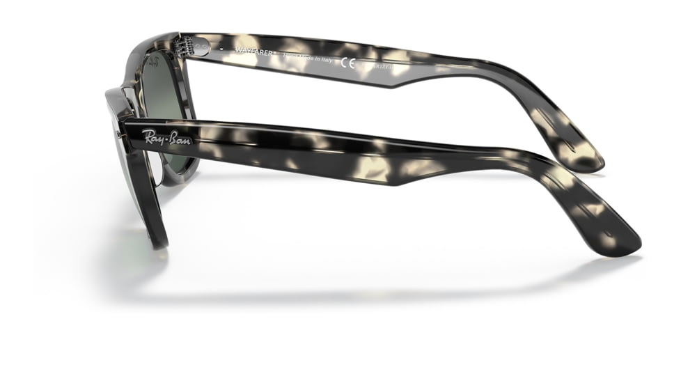 Ray-Ban RB2140 Original Wayfarer Sunglasses, Grey Havana Frame, Silver/Blue Chromance Lens, Polarized, Asian Fit, 52, RB2140F-1333G6-52