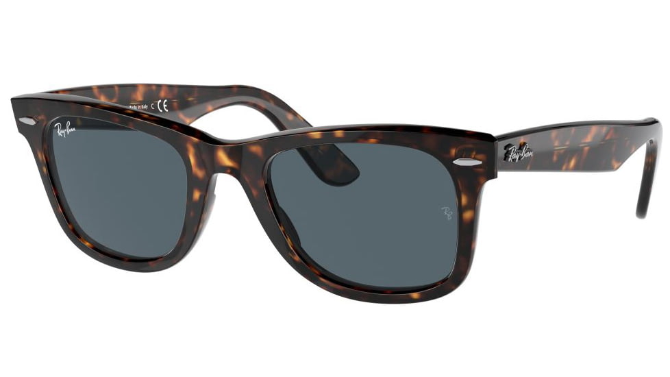 Ray-Ban RB2140 Original Wayfarer Sunglasses, Havana Frame, Blue Lens, 50, RB2140-902-R5-50